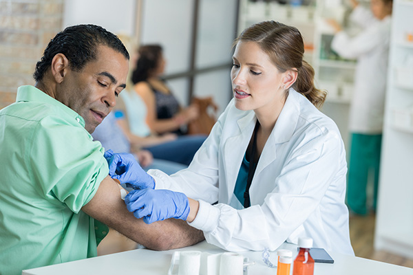 image of patient receiving a vaccine